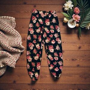 Forever 21 Floral Print Pants